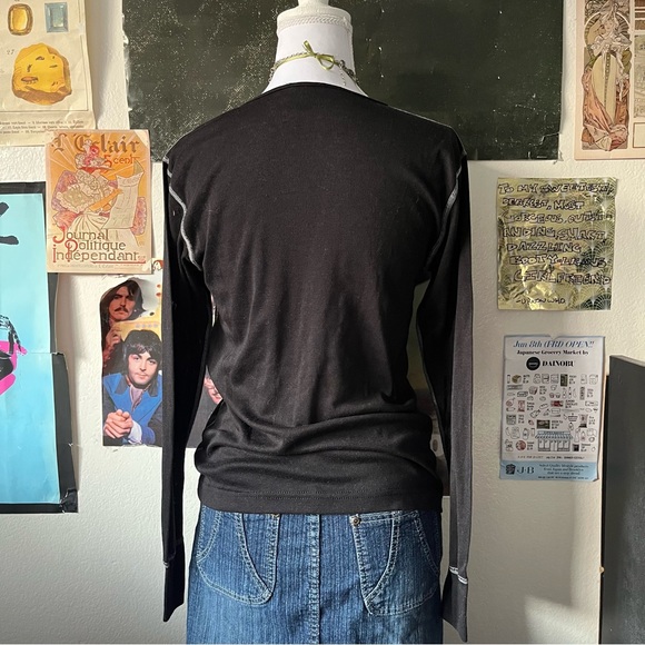 🍒 90s Sheer Thermal Tee 🍒 - Picture 2 of 4